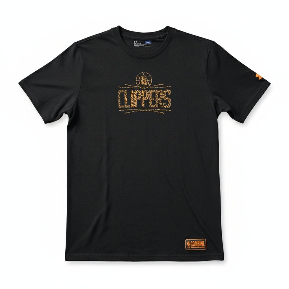 Under Armour Clippers Basketball T-Shirt Black  Sz XL